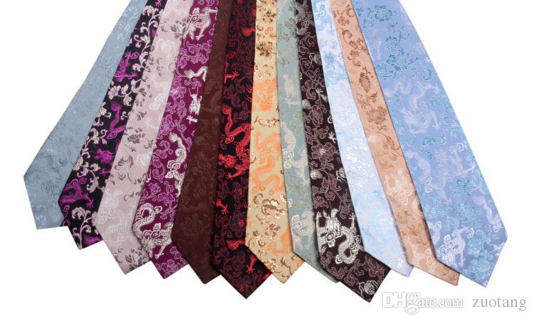 Asian style silk neck tie