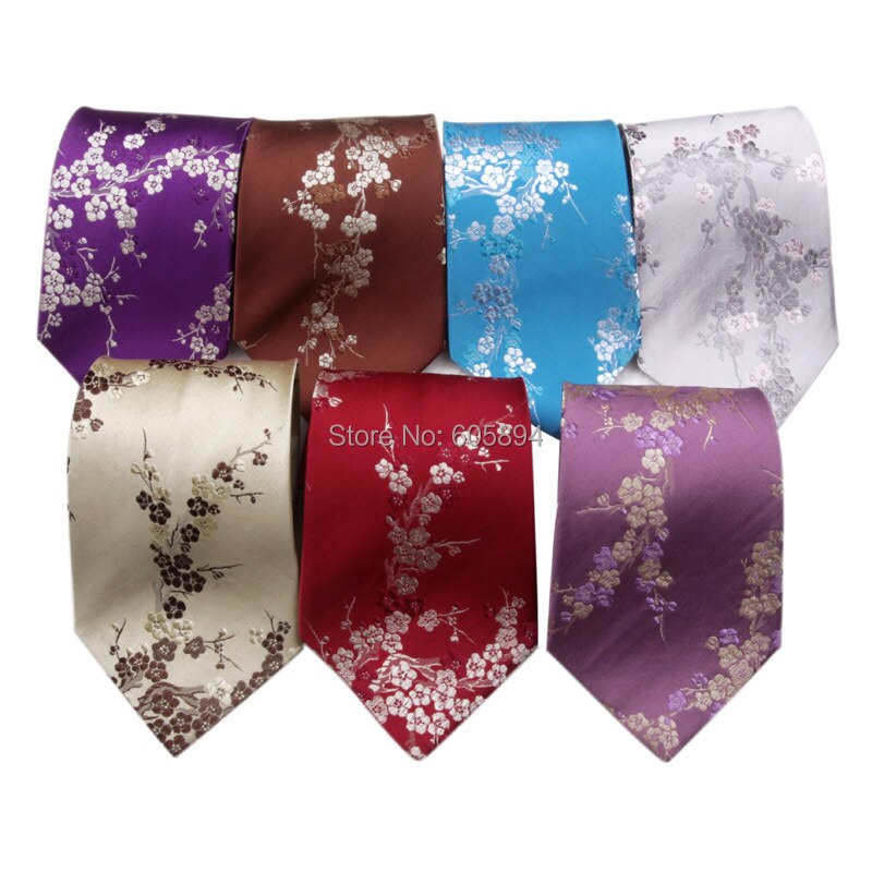 Asian style silk neck tie